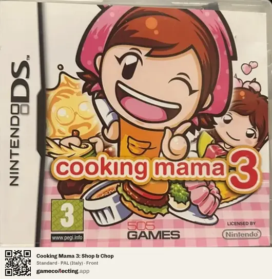 Cooking Mama 3: Shop & Chop Nintendo DS, Italy box front
