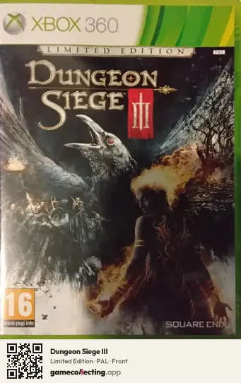 Dungeon Siege III Xbox 360, PAL box front