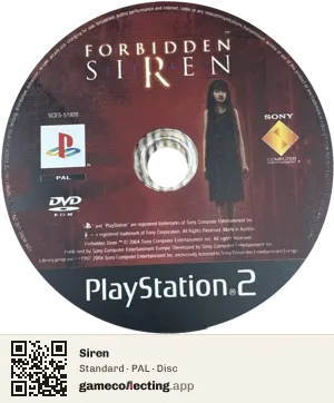 Siren PlayStation 2, PAL disc
