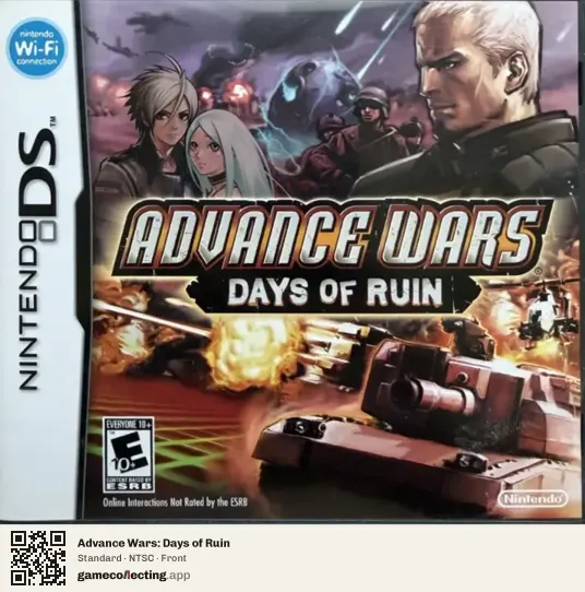 Advance Wars: Days of Ruin Nintendo DS, NTSC box front