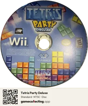 Tetris Party Deluxe Nintendo Wii, NTSC disc
