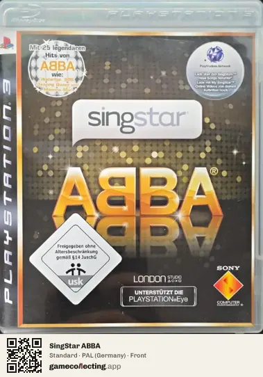 SingStar ABBA PlayStation 3, Germany box front