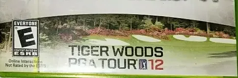 Tiger Woods PGA Tour 12: The Masters, the ESRB box on its front