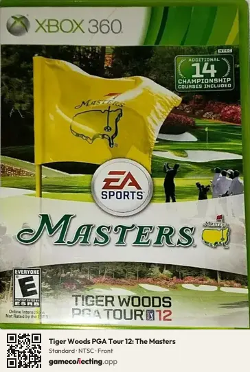 Tiger Woods PGA Tour 12: The Masters Xbox 360, NTSC box front