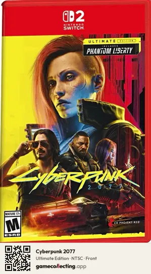 Cyberpunk 2077 Nintendo Switch 2, NTSC box front