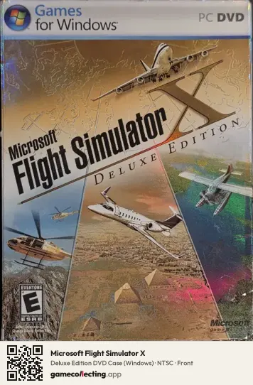Microsoft Flight Simulator X Computer, NTSC box front