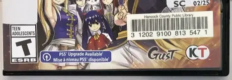 Fairy Tail 2, the ESRB box on its front