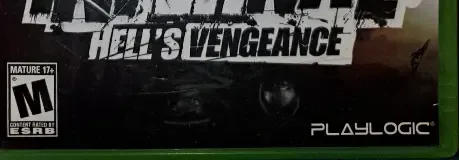Infernal: Hell's Vengeance, the ESRB box on its front