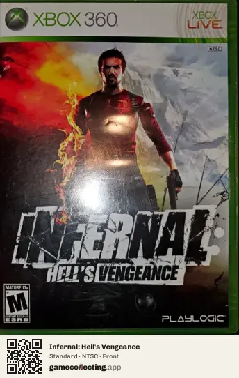Infernal: Hell's Vengeance Xbox 360, NTSC box front