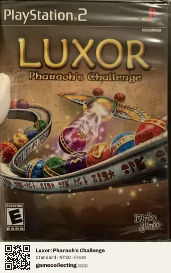 Luxor: Pharaoh's Challenge PlayStation 2, NTSC box front