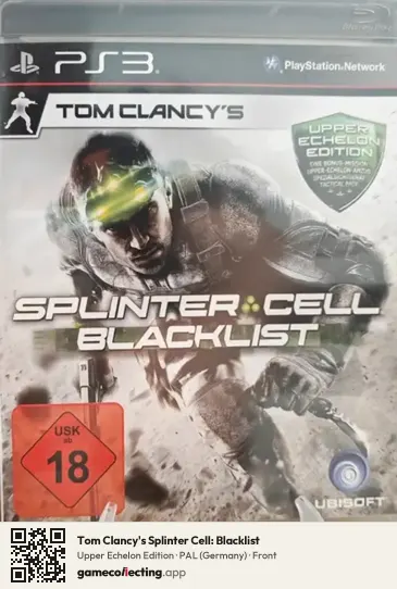 Tom Clancy's Splinter Cell: Blacklist PlayStation 3, Germany box front