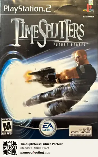 TimeSplitters: Future Perfect PlayStation 2, NTSC box front