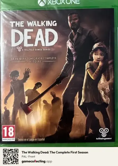 The Walking Dead: The Complete First Season Xbox One, PAL box front