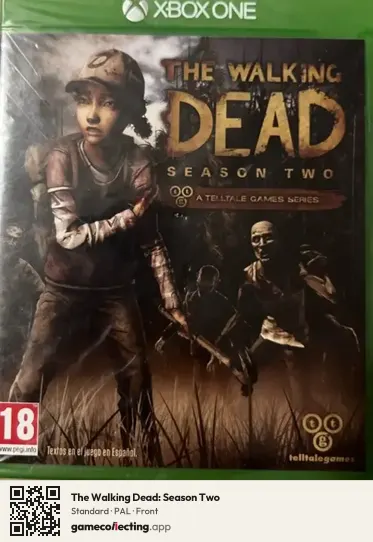 The Walking Dead: Season Two Xbox One, PAL box front