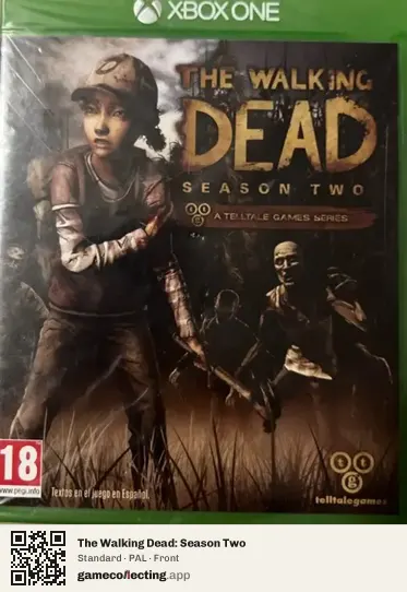 The Walking Dead: Season Two Xbox One, PAL box front