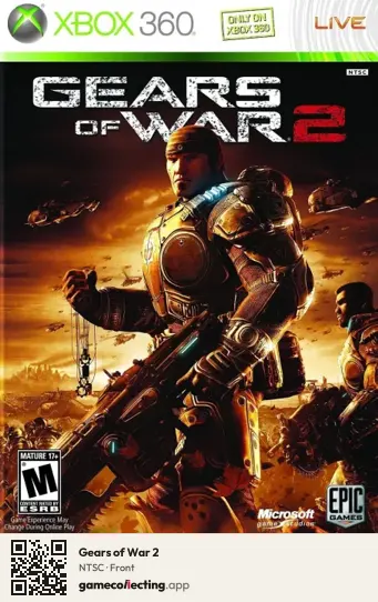 Gears of War 2 Xbox 360, NTSC box front