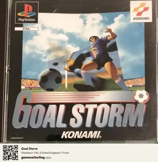 Goal Storm PlayStation, United Kingdom box front