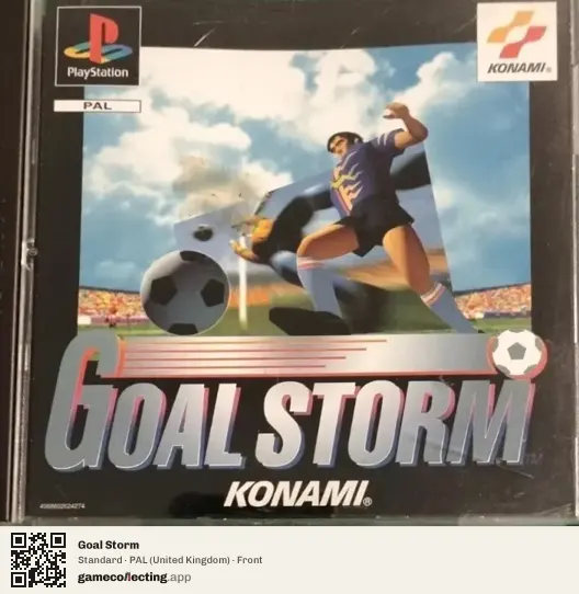 Goal Storm PlayStation, United Kingdom box front