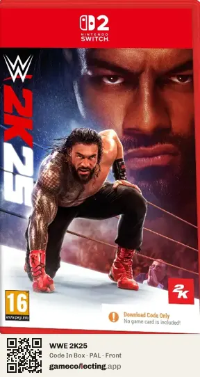 WWE 2K25 Nintendo Switch 2, PAL box front