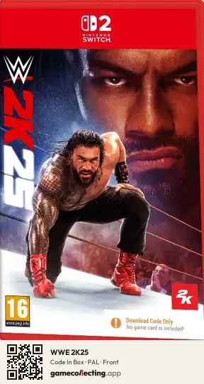 WWE 2K25 Nintendo Switch 2, PAL box front