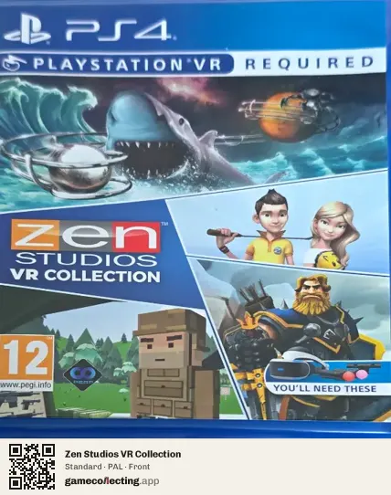 Zen Studios VR Collection PlayStation 4, PAL box front
