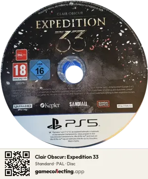 Clair Obscur: Expedition 33 PlayStation 5, PAL disc