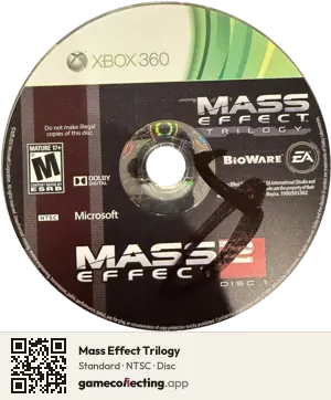Mass Effect Trilogy Xbox 360, NTSC disc