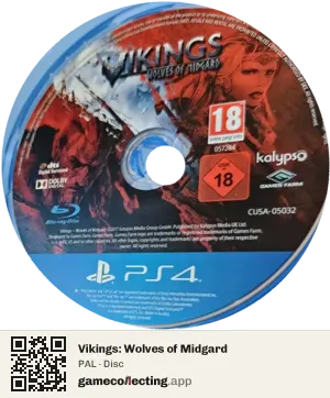 Vikings: Wolves of Midgard PlayStation 4, PAL disc