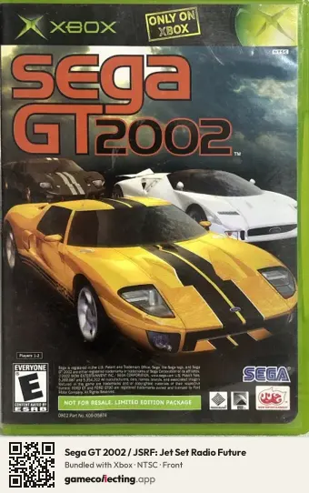 Sega GT 2002 / JSRF: Jet Set Radio Future Xbox, NTSC box front