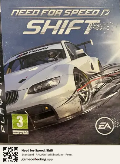Need for Speed: Shift PlayStation 3, United Kingdom box front