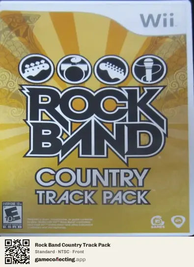 Rock Band Country Track Pack Nintendo Wii, NTSC box front
