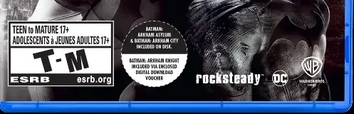 Batman: Arkham Collection, the ESRB box on its front