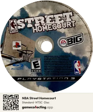 NBA Street Homecourt PlayStation 3, NTSC disc
