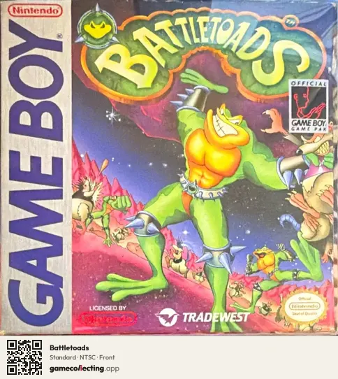 Battletoads Game Boy, NTSC box front