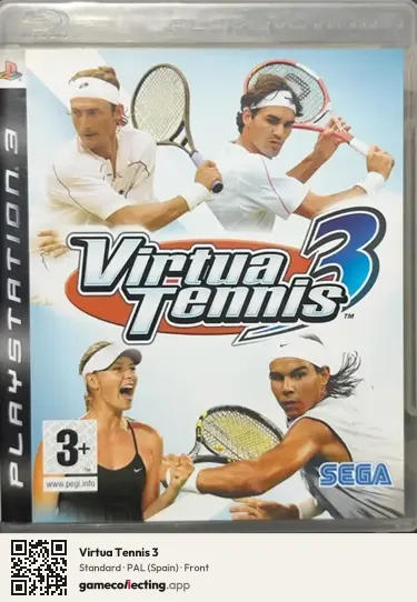 Virtua Tennis 3 PlayStation 3, Spain box front