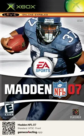 Madden NFL 07 Xbox, NTSC box front