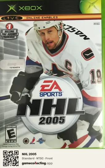 NHL 2005 Xbox, NTSC box front
