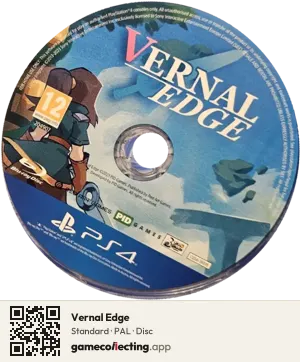 Vernal Edge PlayStation 4, PAL disc
