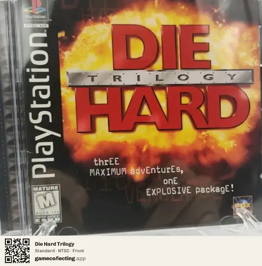 Die Hard Trilogy PlayStation, NTSC box front