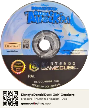 Disney's Donald Duck: Goin' Quackers Nintendo GameCube, PAL disc