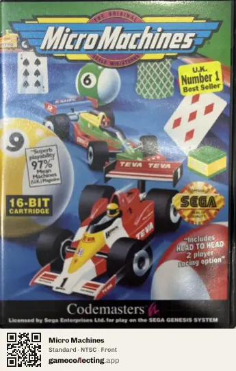 Micro Machines Sega Mega Drive / Genesis, NTSC box front