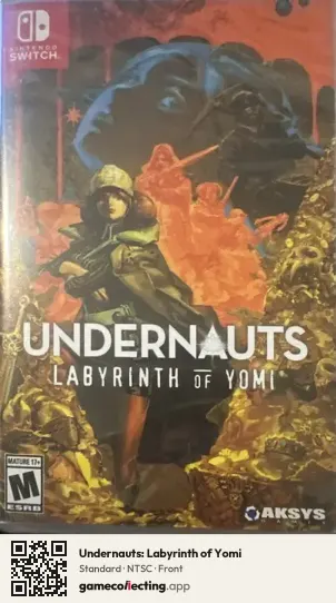 Undernauts: Labyrinth of Yomi Nintendo Switch, NTSC box front