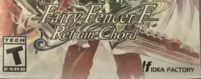 Fairy Fencer F: Refrain Chord, the ESRB box on its front