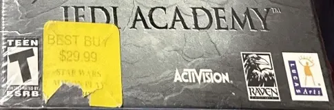 Star Wars Jedi Knight: Jedi Academy, the ESRB box on its front