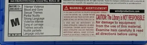Martha Is Dead, the ESRB box on its front