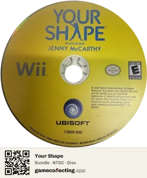 Your Shape Nintendo Wii, NTSC disc