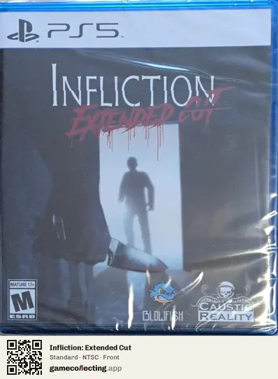 Infliction: Extended Cut PlayStation 5, NTSC box front