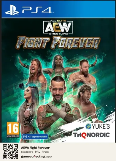 AEW: Fight Forever PlayStation 4, PAL box front
