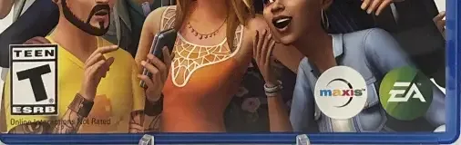 The Sims 4, the ESRB box on its front