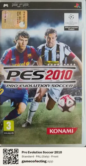 Pro Evolution Soccer 2010 PlayStation Portable, Italy box front